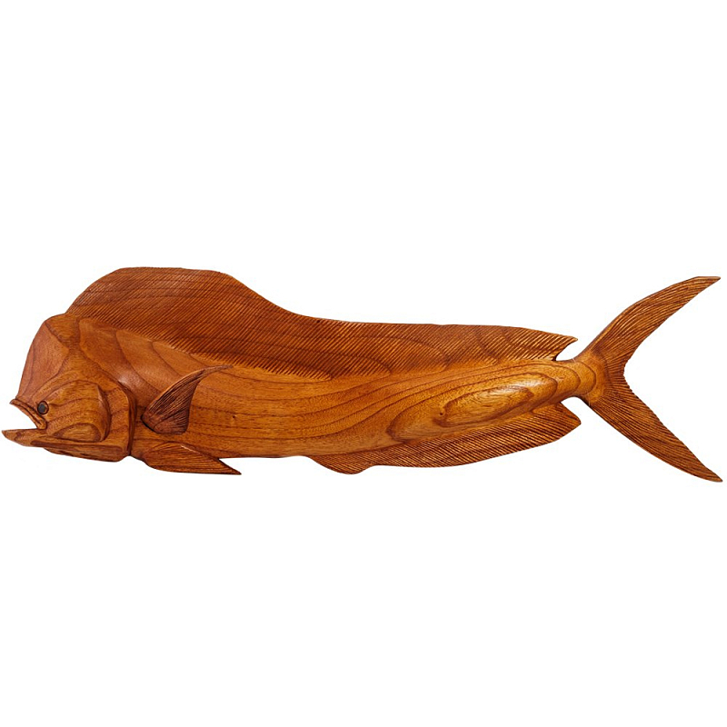 Статуэтка деревянная в виде рыбы Fish of the World Коричневый Статуэтка деревянная в виде рыбы Fish of the World Коричневый в Липецке | Loft Concept