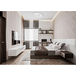 Потолочный светильник овальной формы белого цвета с 7-ю лампами Lunar Pebbles варинант исполнения - 12 | Loft Concept в Липецке