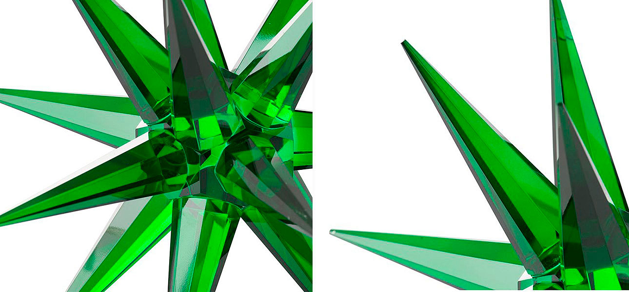 Статуэтка стеклянная зеленая звезда Green Star Статуэтка стеклянная зеленая звезда Green Star - Loft-Concept в Липецке
