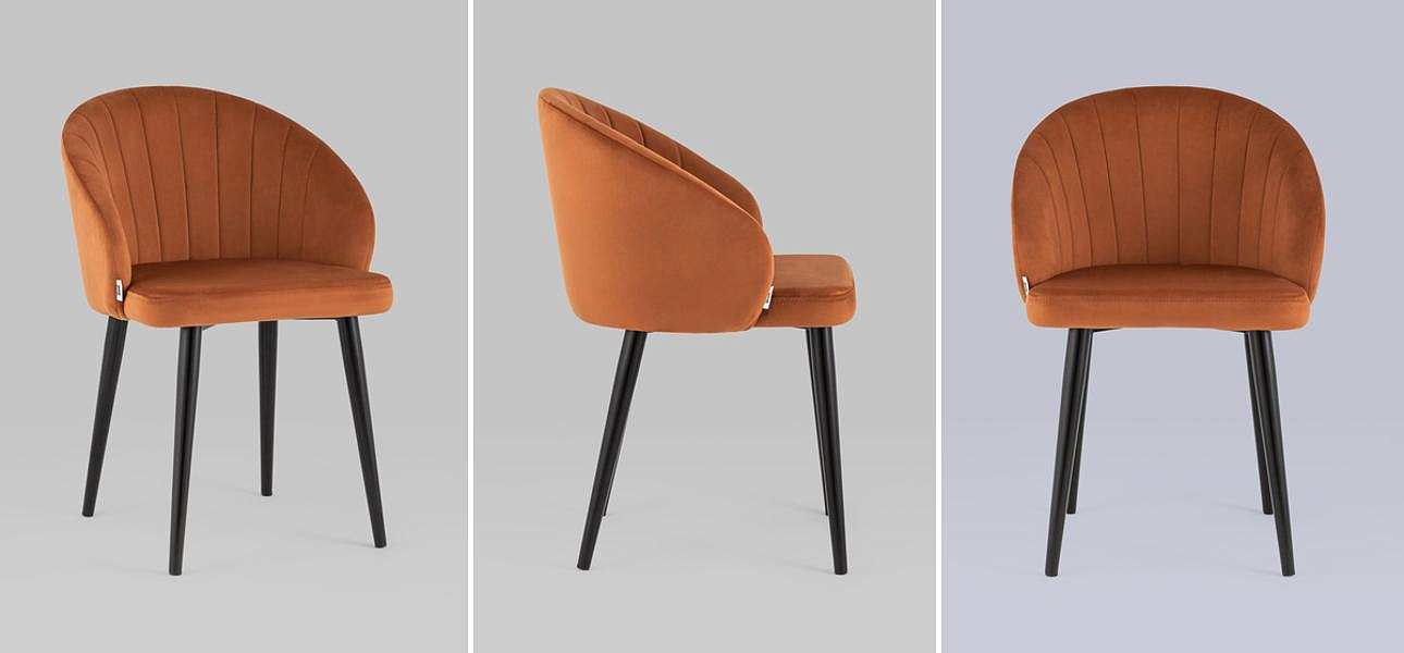 Стул Balsari Chair Терракотовый Велюр Стул Balsari Chair Терракотовый Велюр - Loft-Concept в Липецке