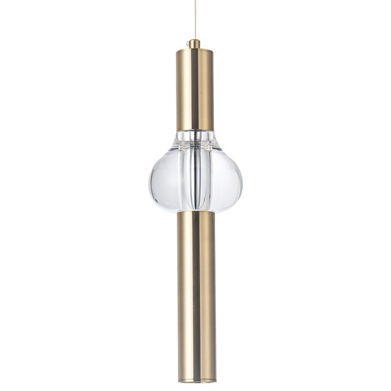 Подвесной светильник Toussaint Metal Tube Light Hanging Lamp Латунь Прозрачный Подвесной светильник Toussaint Metal Tube Light Hanging Lamp Латунь Прозрачный в Липецке | Loft Concept