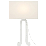 Настольная лампа на арочном корпусе с прямоугольным абажуром One Piece Support варинант исполнения - 2 | Loft Concept в Липецке