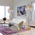 Торшер в виде золотого дерева с листьями FAIRYTREE Light варинант исполнения - 3 | Loft Concept в Липецке