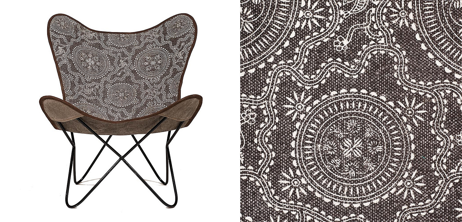 Кресло Indian black and white pattern - Loft-Concept в Липецке