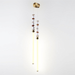 Бра с 2-мя вертикальными акриловыми светодиодными трубками и декоративными шариками PEARLS Suspension варинант исполнения - 1 | Loft Concept в Липецке