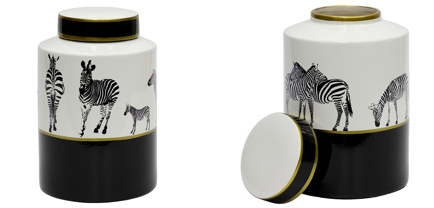 Ваза Zebra Vase white and black 26 Ваза Zebra Vase white and black 26 - Loft-Concept в Липецке