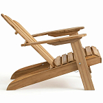 Уличное кресло из массива акации Adirondack Wooden Chair Natural варинант исполнения - 5 | Loft Concept в Липецке