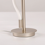 Настольная лампа белым изогнутым плафоном на круглой подставке Luke Lampco Tracer Lamp варинант исполнения - 11 | Loft Concept в Липецке