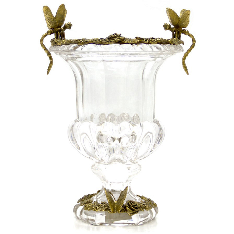 Ваза Transparent Goblet Прозрачный (Transparent) Бронза Ваза Transparent Goblet Прозрачный (Transparent) Бронза в Липецке | Loft Concept