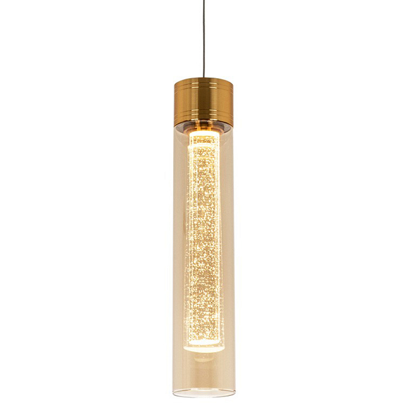 Подвесной светильник золото Sparkling Bubbles Tube Gold Amber Hanging Lamp Прозрачное Стекло Золотой Оранжевое Стекло Подвесной светильник золото Sparkling Bubbles Tube Gold Amber Hanging Lamp Прозрачное Стекло Золотой Оранжевое Стекло в Липецке | Loft Concept