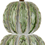 Настольная лампа с фактурным основанием с сочетании белого и зеленого цветов Festoon варинант исполнения - 1 | Loft Concept в Липецке