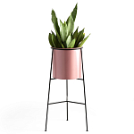 Кашпо из металла Elevated Planters розовое варинант исполнения - 1 | Loft Concept в Липецке