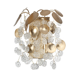 Бра с декоративными подвесками из прозрачного стекла в форме монеток FAIRYTREE Light варинант исполнения - 1 | Loft Concept в Липецке