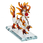 Декоративная стеклянная статуэтка Дракон Glass Dragon Statuette варинант исполнения - 2 | Loft Concept в Липецке