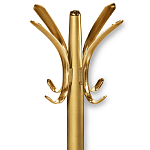 Вешалка золотого цвета с 4-мя крючками из пластика Curves Hangers варинант исполнения - 2 | Loft Concept в Липецке