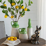 Статуэтка заяц из текстурированной терракоты и покрытый глянцевой краской под бронзу Rabbit Charm  варинант исполнения - 6 | Loft Concept в Липецке