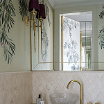 Обои ручная роспись Silk Tree Original colourway on White Metal gilded paper варинант исполнения - 3 | Loft Concept в Липецке