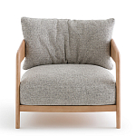 Кресло с каркасом из массива ясеня Deniaud Ash Grey Armchair варинант исполнения - 2 | Loft Concept в Липецке