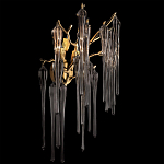 Бра с бронзовыми акцентами и прозрачными стеклянными каплями Droplet Bra варинант исполнения - 2 | Loft Concept в Липецке