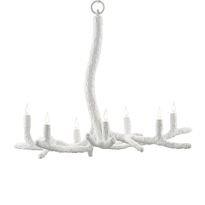 Люстра белая в виде веток Chandelier White Branch