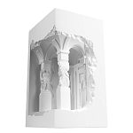 Встраиваемый в стену гипсовый светильник под покраску с колоннами и арками в античном стиле Antiquity Athena варинант исполнения - 6 | Loft Concept в Липецке