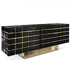 Дизайнерский комод в сочетании черного и золотого цвета Nubian варинант исполнения - 1 | Loft Concept в Липецке