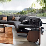 Дизайнерский журнальный стол c круглой столешницей на фигурном основании Usake варинант исполнения - 1 | Loft Concept в Липецке