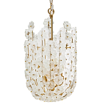 Подвесной светильник декорированный цветами из стекла Lightness of Flowers варинант исполнения - 1 | Loft Concept в Липецке