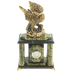Часы настольные из натурального камня с декором в виде орла Eagle Stone Clock варинант исполнения - 8 | Loft Concept в Липецке