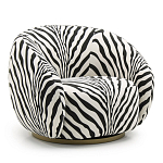 Кресло Bear с принтом Зебра варинант исполнения - 1 | Loft Concept в Липецке