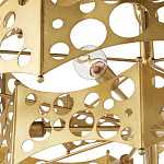 Люстра фигурная золотого цвета Corrugated Panels варинант исполнения - 2 | Loft Concept в Липецке