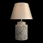 Настольная лампа цилиндрическая с цветочной росписью Lamp Flower Painting варинант исполнения - 3 | Loft Concept в Липецке