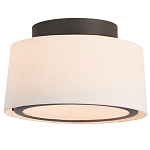 Потолочный светильник с круглым хлопковым абажуром Frosted Diffuser варинант исполнения - 1 | Loft Concept в Липецке