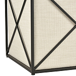 Пуф бежевый с черной металлической рамой Beige Pouf варинант исполнения - 2 | Loft Concept в Липецке