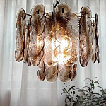 Люстра из круглых стеклянных элементов Vienna варинант исполнения - 2 | Loft Concept в Липецке