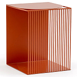 Оранжевый приставной стол из металла Lattice варинант исполнения - 1 | Loft Concept в Липецке