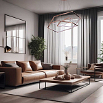 Люстра с 3-мя подвесами в виде шестиугольников Hexagon Horizontal варинант исполнения - 8 | Loft Concept в Липецке