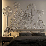 Барельеф DANDELIONS варинант исполнения - 1 | Loft Concept в Липецке