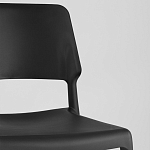 Пластиковый стул на ножках из массива бука Ferret Black 4 шт варинант исполнения - 8 | Loft Concept в Липецке