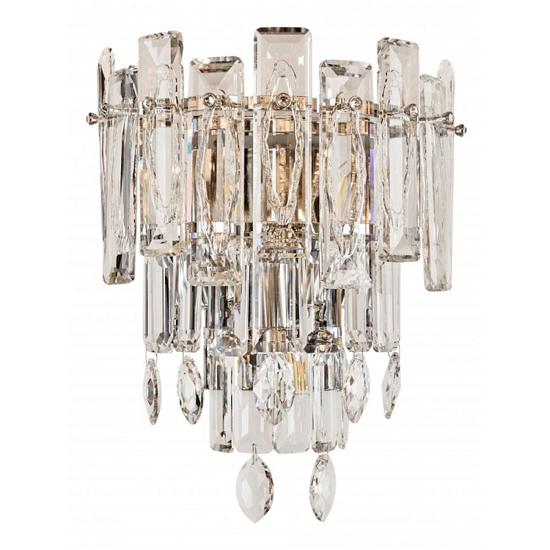 Бра с хрустальными подвесками Gorgeous Crystal Light Золотой Прозрачный Хром Бра с хрустальными подвесками Gorgeous Crystal Light Золотой Прозрачный Хром в Липецке | Loft Concept