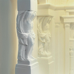 Встраиваемый в стену гипсовый светильник под покраску с колоннами и арками в античном стиле Antiquity Athena варинант исполнения - 13 | Loft Concept в Липецке