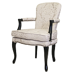 Кресло c растительным орнаментом Aubrey Classical Armchair beige jacquard варинант исполнения - 3 | Loft Concept в Липецке