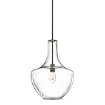 Подвесной светильник прозрачный стеклянный органической формы Kichler варинант исполнения - 1 | Loft Concept в Липецке