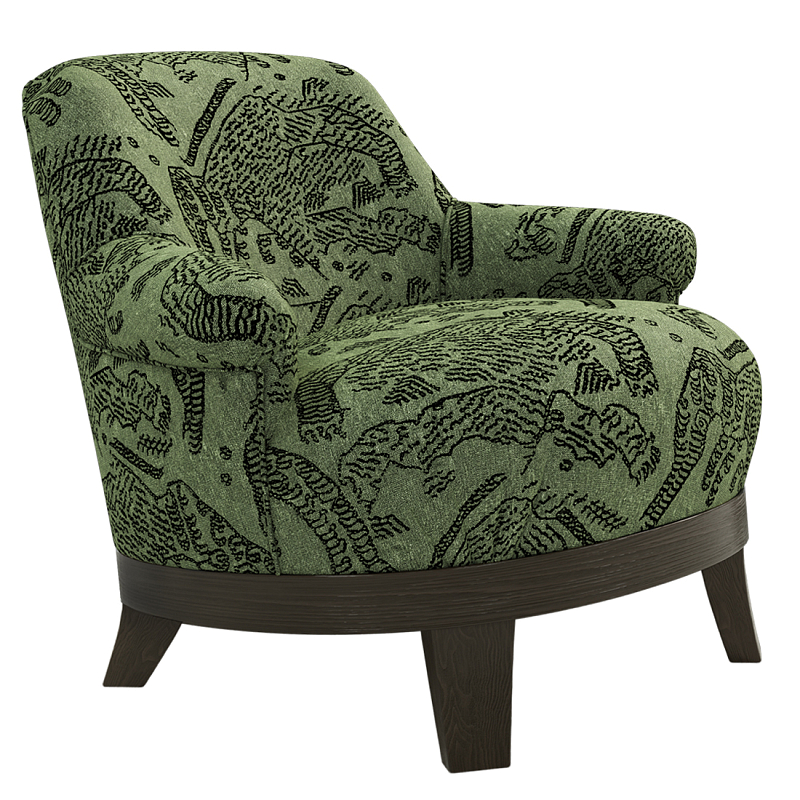 Кресло Turin Green Зеленый Коричневый в Липецке | Loft Concept 