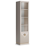 Шкаф-витрина с полками и стеклянной дверкой Satin Furniture варинант исполнения - 1 | Loft Concept в Липецке