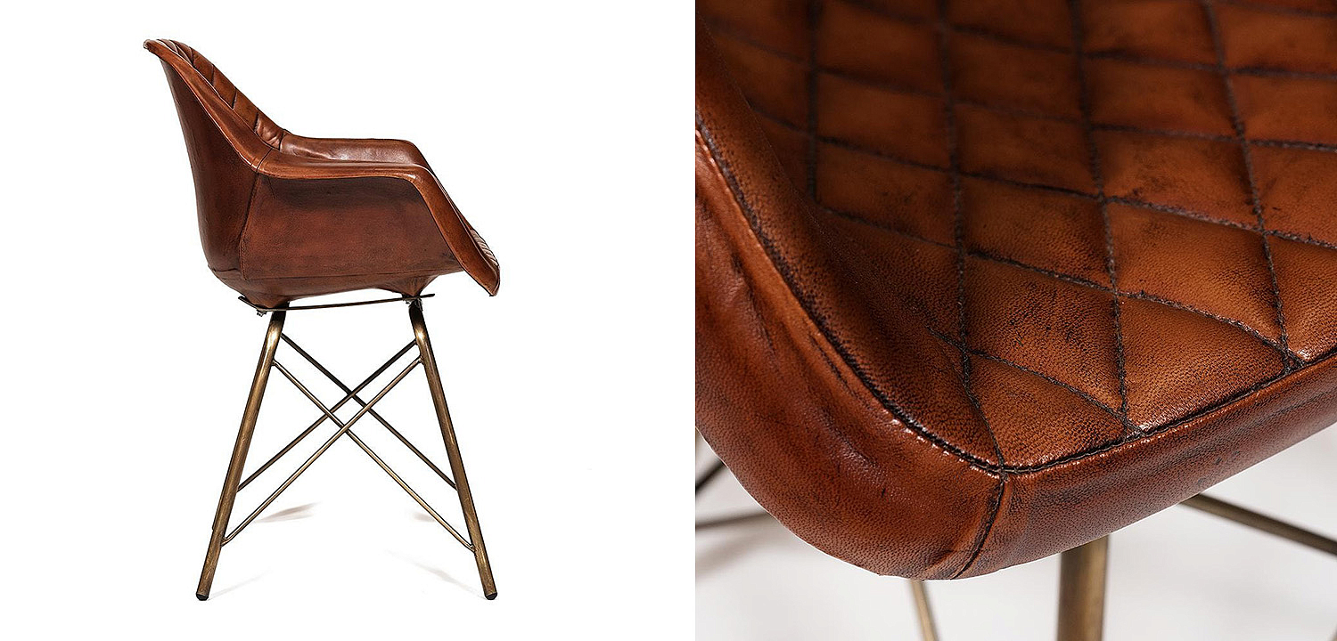 Кресло Leather Industrial armchair Кресло Leather Industrial armchair - Loft-Concept в Липецке