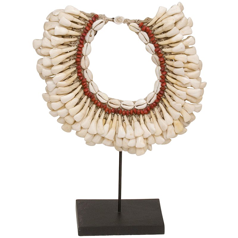 Этническое ожерелье на подставке Aboriginal Necklace Ethnic Бежевый Красный Коричневый Этническое ожерелье на подставке Aboriginal Necklace Ethnic Бежевый Красный Коричневый в Липецке | Loft Concept