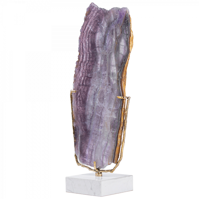 Plaque fluorite pourpre Аксессуар камень Флюорит Сиреневый Золотой Plaque fluorite pourpre Аксессуар камень Флюорит Сиреневый Золотой в Липецке | Loft Concept
