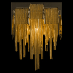 Бра с перфорированными металлическими дугами и цепочками 22 см Atlantis Chain варинант исполнения - 4 | Loft Concept в Липецке