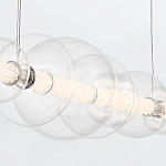 Подвесной светильник линейный с прозрачными стеклянными шарами разного диаметра Eurofase варинант исполнения - 8 | Loft Concept в Липецке